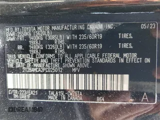2023 Lexus RX with VIN 2T2BAMCA2PC025012, listed as a Copart auction lot 53435774 with 12,718 mi miles and Salvage Title. Bid and sale history available at carsss.com. Image 15.