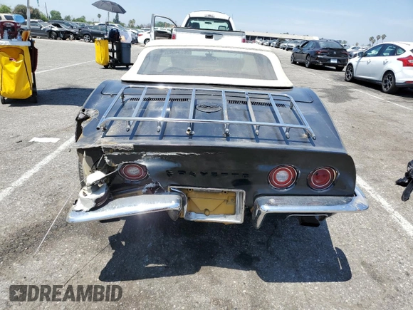 1972 Chevrolet Corvette with VIN 1Z67K2S526847, listed as a Copart auction lot 56734643 with 16,981 mi miles and Salvage title. Bid and sale history available at DreamBid. Image 6.