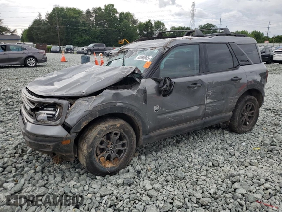 2021 Ford Bronco Sport Big Bend z VIN 3FMCR9B68MRB03838, wystawiony jako Copart lot #58969805 z przebiegiem 106 755 mil mil oraz Szkoda całkowita • Salvage title. Historia ofert i sprzedaży dostępna na DreamBid. Obrazek 1.