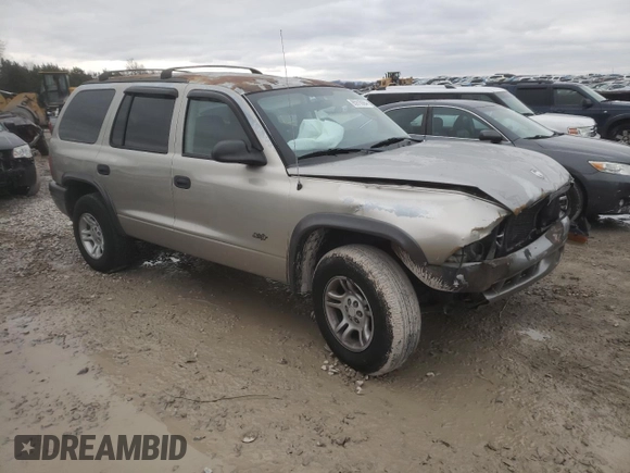 2002 Dodge Durango Sport with VIN 1B4HS38N22F104582, listed as a Copart auction lot 85916684 with 143,238 mi miles and Salvage Title. Bid and sale history available at carsss.com. Image 4.