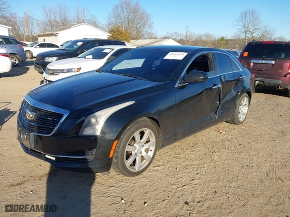 2015 Cadillac ATS Sedan Standard RWD with VIN 1G6AA5RA5F0125193, listed as a IAAI auction lot 41611024 with 210,229 mi miles. Bid and sale history available at carsss.com. Image 2.