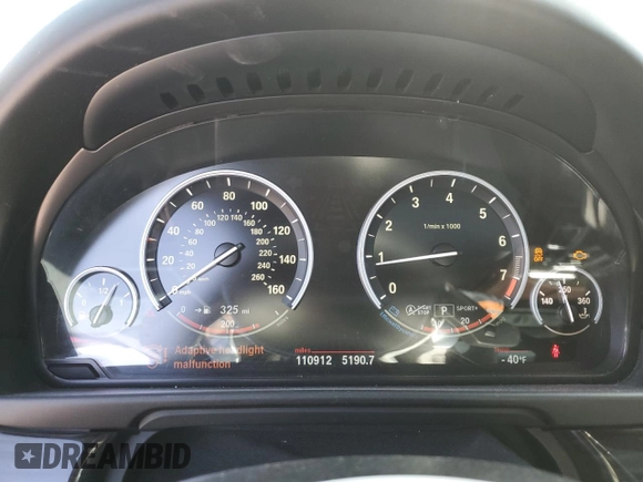 2016 BMW 5 Series 550i xDrive с VIN WBAKP9C51GD980970, выставлен на аукционе Copart как лот 52795545 с пробегом 110 912 миль миль и Списание • Salvage title. История ставок и продаж доступна на DreamBid. Изображение 9.