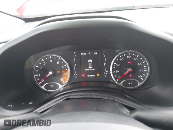 2015 Jeep Renegade Latitude with VIN ZACCJABT0FPB96600, listed as a IAAI auction lot 41895478 with 161,168 mi miles. Bid and sale history available at carsss.com. Image 7.