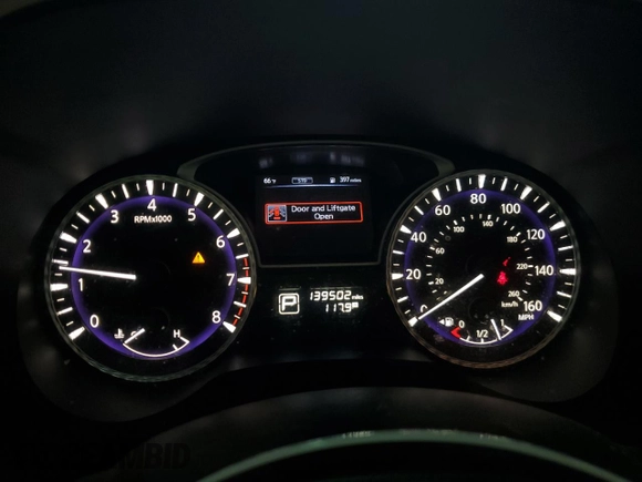 2015 Infiniti QX60 with VIN 5N1AL0MM6FC556695, listed as a Copart auction lot 56818345 with 139,502 mi miles and Salvage title. Bid and sale history available at DreamBid. Image 9.