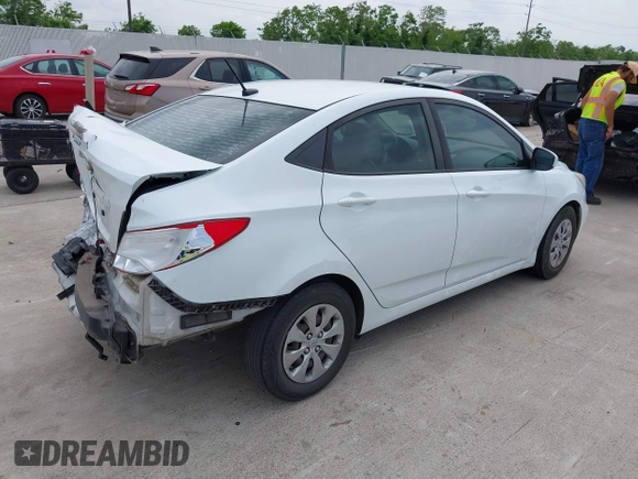 2016 Hyundai Accent SE with VIN KMHCT4AE1GU133578, listed as a IAAI auction lot 42111547 with 110,590 mi miles and . Bid and sale history available at carsss.com. Image 4.
