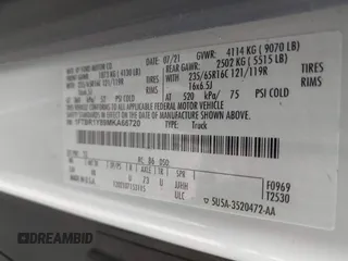 2021 Ford Transit Cargo z VIN 1FTBR1Y89MKA66720, wystawiony jako IAAI lot #42064777 z przebiegiem 112 171 mil mil oraz . Historia ofert i sprzedaży dostępna na DreamBid. Obrazek 9.