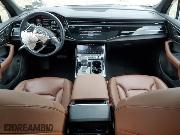 2021 Audi Q7 Premium with VIN WA1AJAF7XMD026559, listed as a Copart auction lot 74048224 with 59,648 mi miles and Salvage title. Bid and sale history available at DreamBid. Image 8.