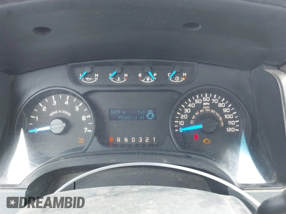 2014 Ford F-150 XL with VIN 1FTMF1CM0EKF70113, listed as a IAAI auction lot 41982424 with 150,007 mi miles. Bid and sale history available at carsss.com. Image 7.