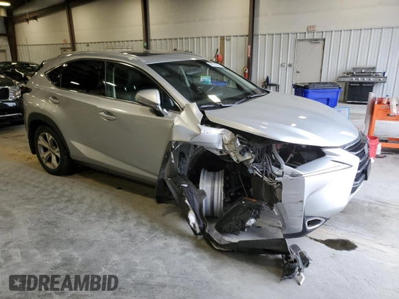 2017 Lexus NX 300h with VIN JTJBJRBZ0H2059875, listed as a Copart auction lot 88512635 with 105,468 mi miles and Salvage Title. Bid and sale history available at DreamBid. Image 4.