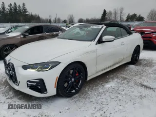 2023 BMW 4 Series M440i xDrive with VIN WBA63AT08PCL19977, listed as a Copart auction lot 84744084 with 20,347 mi miles and Clean Title. Bid and sale history available at carsss.com. Image 1.