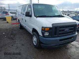 2014 Ford Econoline Cargo Commercial with VIN 1FTNS1EW3EDA83975, listed as a IAAI auction lot 41503491 with 279,018 mi miles. Bid and sale history available at carsss.com. Image 1.
