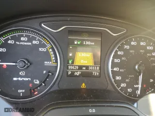 2016 Audi A3 e-tron Premium Plus with VIN WAUTPBFF3GA095297, listed as a Copart auction lot 79577954 with 99,629 mi miles and Salvage Title. Bid and sale history available at carsss.com. Image 9.