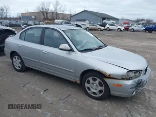 2001 Hyundai Elantra GLS z VIN KMHDN45D81U124948, wystawiony jako IAAI lot #41870820 z przebiegiem 53 465 mil mil oraz . Historia ofert i sprzedaży dostępna na DreamBid. Obrazek 1.