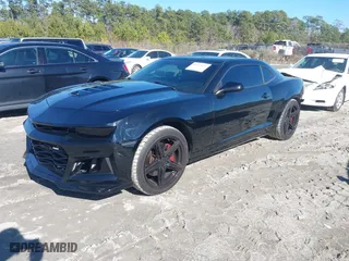 2015 Chevrolet Camaro SS with VIN 2G1FJ1EW3F9264749, listed as a IAAI auction lot 41447473 with 56,032 mi miles. Bid and sale history available at carsss.com. Image 2.