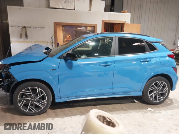 2022 Hyundai Kona N Line with VIN KM8K3CA3XNU840731, listed as a IAAI auction lot 41865602 with 22,247 mi miles. Bid and sale history available at carsss.com. Image 13.