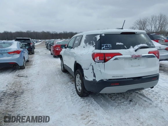 2019 GMC Acadia SLE with VIN 1GKKNKLA4KZ232467, listed as a IAAI auction lot 41611939 with 65,218 mi miles. Bid and sale history available at carsss.com. Image 3.