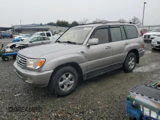 2001 Toyota Land Cruiser with VIN JTEHT05J912006666, listed as a Copart auction lot 43652635 with 0 mi miles and Clean Title. Bid and sale history available at carsss.com. Image 1.