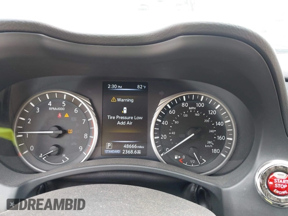 2018 Infiniti Q50 3.0t LUXE with VIN JN1EV7AR7JM432434, listed as a IAAI auction lot 41794112 with 48,666 mi miles. Bid and sale history available at carsss.com. Image 7.