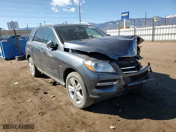 2012 Mercedes-Benz M-Class ML 350 with VIN 4JGDA5HB8CA029483, listed as a Copart auction lot 47688895 with 172,260 mi miles and Salvage Title. Bid and sale history available at carsss.com. Image 12.