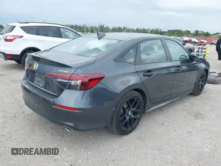2025 Honda Civic Sport with VIN 2HGFE2F56SH546313, listed as a IAAI auction lot 41889296 with 4,768 mi miles and . Bid and sale history available at DreamBid. Image 4.