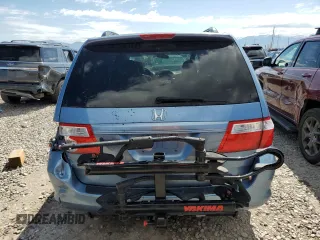 2006 Honda Odyssey EX-L z VIN 5FNRL38686B025733, wystawiony jako Copart lot #57657425 z przebiegiem 214 303 mil mil oraz Szkoda całkowita • Salvage title. Historia ofert i sprzedaży dostępna na DreamBid. Obrazek 6.