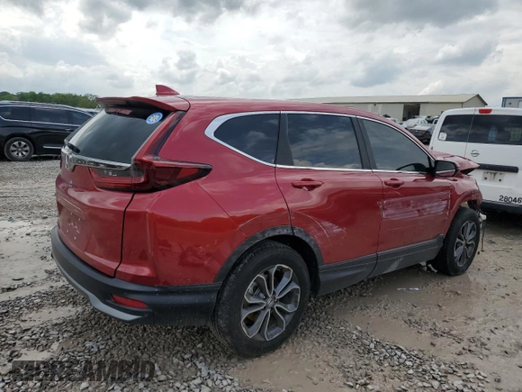 2021 Honda CR-V EX-L z VIN 7FARW1H89ME020300, wystawiony jako Copart lot #54331235 z przebiegiem Nie podano mil oraz Szkoda całkowita • Salvage title. Historia ofert i sprzedaży dostępna na DreamBid. Obrazek 3.