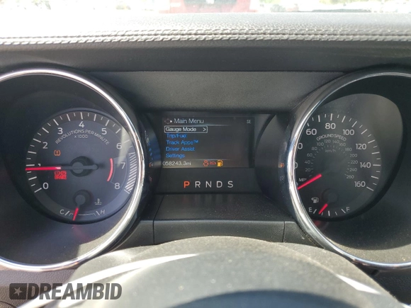 2015 Ford Mustang EcoBoost with VIN 1FA6P8TH5F5429898, listed as a Copart auction lot 55151885 with 58,243 mi miles and Clean Title. Bid and sale history available at carsss.com. Image 9.