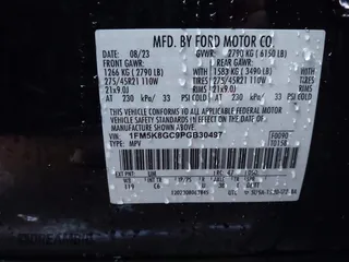 2023 Ford Explorer ST with VIN 1FM5K8GC9PGB30497, listed as a IAAI auction lot 41154804 with 19,716 mi miles. Bid and sale history available at carsss.com. Image 9.