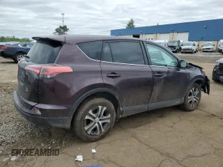 2018 Toyota RAV4 LE with VIN 2T3BFREV0JW773614, listed as a Copart auction lot 57568865 with 76,429 mi miles and Clean title. Bid and sale history available at DreamBid. Image 3.