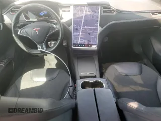 2016 Tesla Model S 90D with VIN 5YJSA1E27GF171698, listed as a Copart auction lot 49176205 with 107,913 mi miles and Salvage Title. Bid and sale history available at DreamBid. Image 8.
