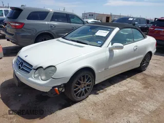 2007 Mercedes-Benz CLK 3.5L with VIN WDBTK56F47T075999, listed as a IAAI auction lot 41915608 with 164,654 mi miles. Bid and sale history available at carsss.com. Image 17.