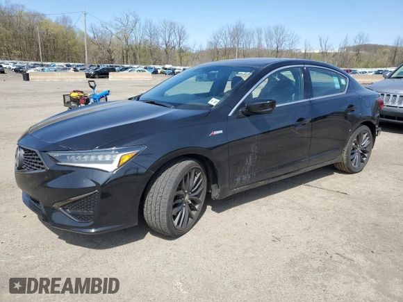 2022 Acura ILX Premium z VIN 19UDE2F80NA007612, wystawiony jako Copart lot #54206715 z przebiegiem 34 407 mil mil oraz Szkoda całkowita • Salvage title. Historia ofert i sprzedaży dostępna na DreamBid. Obrazek 1.