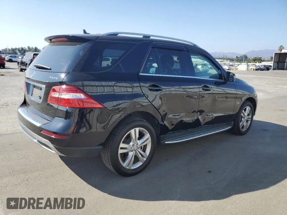 2012 Mercedes-Benz M 350 with VIN 4JGDA5HB3CA025681, listed as a Copart auction lot 64791805 with 132,633 mi miles and Salvage title. Bid and sale history available at DreamBid. Image 3.