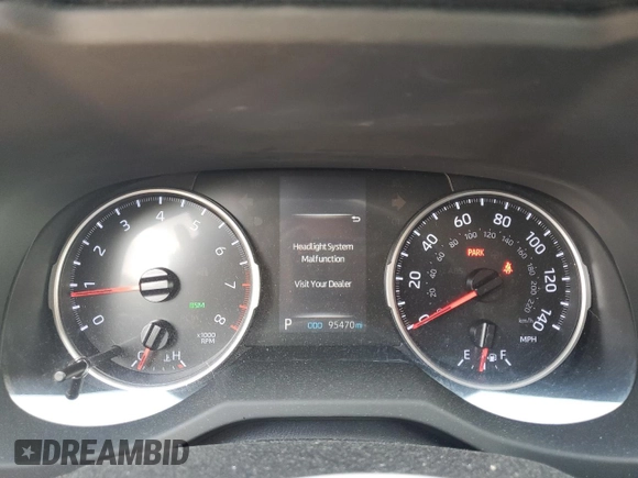 2019 Toyota RAV4 XLE with VIN JTMP1RFV7KD511381, listed as a Copart auction lot 63565625 with 95,470 mi miles and Salvage title. Bid and sale history available at DreamBid. Image 9.