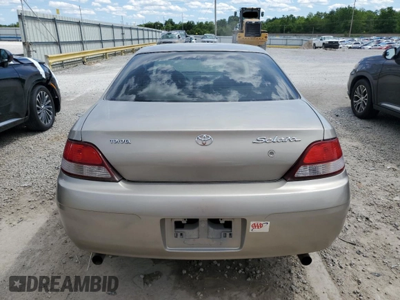 1999 Toyota Solara SE with VIN 2T1CF22P2XC158373, listed as a Copart auction lot 57899845 with 326,902 mi miles and Non repairable. Bid and sale history available at DreamBid. Image 6.