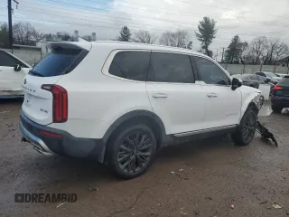 2021 Kia Telluride SX with VIN 5XYP54HC8MG158219, listed as a Copart auction lot 49172935 with 49,298 mi miles and Salvage Title. Bid and sale history available at carsss.com. Image 3.
