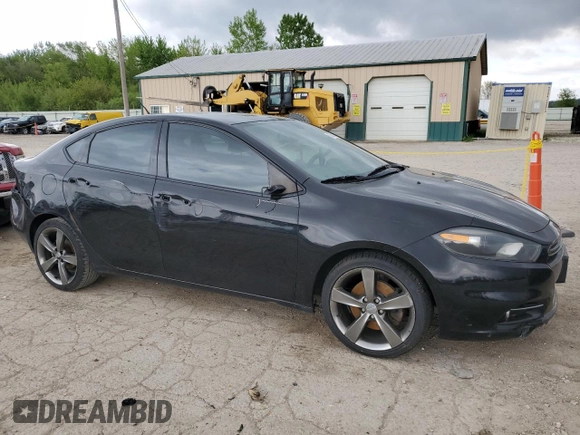 2015 Dodge Dart GT with VIN 1C3CDFEB0FD278420, listed as a Copart auction lot 55851335 with 178,235 mi miles and Clean Title. Bid and sale history available at carsss.com. Image 4.