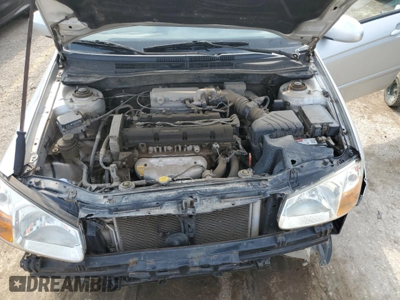 2008 Kia Spectra EX with VIN KNAFE121585511576, listed as a Copart auction lot 68634114 with 123,375 mi miles and Salvage Title. Bid and sale history available at carsss.com. Image 12.