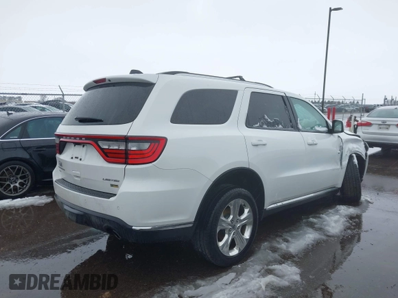 2015 Dodge Durango Limited with VIN 1C4RDJDG1FC826646, listed as a IAAI auction lot 41937154 with 132,543 mi miles and . Bid and sale history available at DreamBid. Image 4.