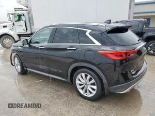 2019 Infiniti QX50 Essential with VIN 3PCAJ5M39KF115669, listed as a Copart auction lot 65276265 with 65,261 mi miles and Salvage title. Bid and sale history available at DreamBid. Image 2.