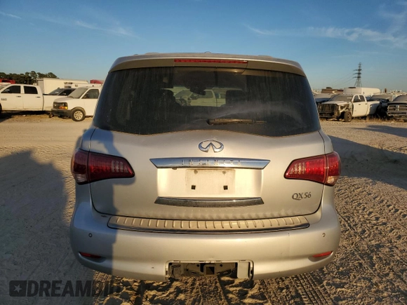 2011 Infiniti QX56 7-passenger with VIN JN8AZ2NF0B9504120, listed as a Copart auction lot 65983434 with 200,645 mi miles and Clean Title. Bid and sale history available at carsss.com. Image 6.