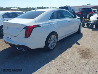 2025 Cadillac CT4 Premium Luxury with VIN 1G6DB5RK4S0116692, listed as a IAAI auction lot 41908381 with 79 mi miles. Bid and sale history available at carsss.com. Image 4.