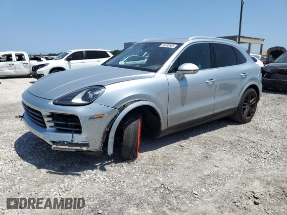 2022 Porsche Cayenne Turbo S E-Hybrid with VIN WP1AA2AY8NDA01171, listed as a Copart auction lot 55990585 with 54,390 mi miles and Salvage title. Bid and sale history available at DreamBid. Image 1.
