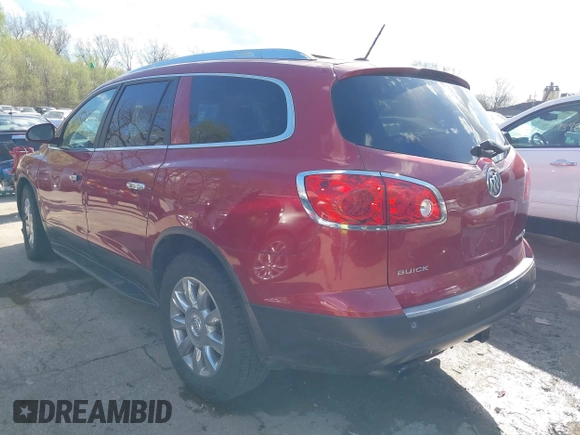 2012 Buick Enclave Leather with VIN 5GAKVCED3CJ416471, listed as a IAAI auction lot 41994854 with 179,930 mi miles and . Bid and sale history available at carsss.com. Image 3.