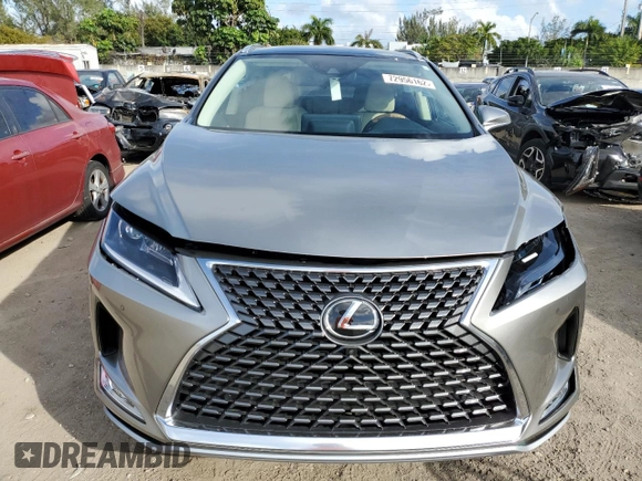2022 Lexus RX with VIN 2T2HZMAA8NC259769, listed as a Copart auction lot 72956162 with 9,168 mi miles. Bid and sale history available at carsss.com. Image 5.