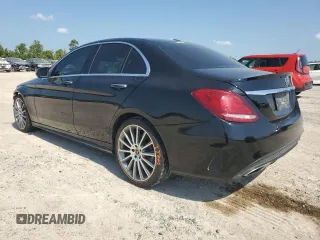 2018 Mercedes-Benz C with VIN 55SWF4JBXJU279054, listed as a Copart auction lot 66615364 with 66,109 mi miles and Salvage Title. Bid and sale history available at carsss.com. Image 2.