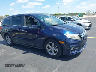 2018 Honda Odyssey EX-L z VIN 5FNRL6H76JB045546, wystawiony jako IAAI lot #42221024 z przebiegiem 126 253 mil mil oraz . Historia ofert i sprzedaży dostępna na DreamBid. Obrazek 1.