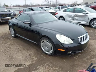 2003 Lexus SC with VIN JTHFN48YX30047004, listed as a IAAI auction lot 41477382 with 108,612 mi miles. Bid and sale history available at carsss.com. Image 1.