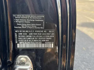 2013 Porsche 911 Carrera S with VIN WP0CB2A97DS154165, listed as a Copart auction lot 56958415 with 99,999 mi miles and Salvage Title. Bid and sale history available at DreamBid. Image 10.