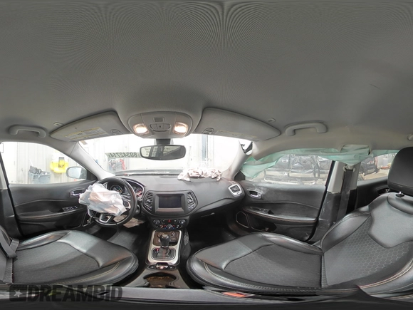 2018 Jeep Compass Latitude with VIN 3C4NJDBB9JT349493, listed as a Copart auction lot 80342714 with 56,041 mi miles and Salvage Title. Bid and sale history available at carsss.com. Image 15.
